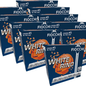 Fiocchi White Rino 12GA Shotshells - #7.5 Lead Shot, 1250 FPS (250 Rounds)** ** 762344851761
