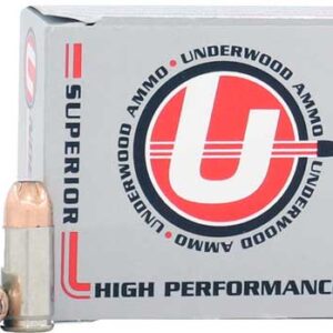 Underwood 38 Super +P 124gr JHP Handgun Ammo - 20rd Box 816874020620