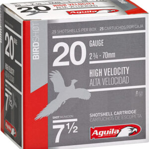 AGUILA SHOTSHELL 20GA 2.75"OZ #7.5 250RD CASE LOT 640420008790