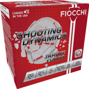 Fiocchi 20GA 2.75" #8 Shotgun Shells - 1210FPS, 250 Rounds 762344855950