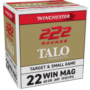 Winchester 22WMR 40GR JHP Rifle Ammo - 222 Rounds 020892105089