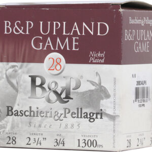 B&P 28 Gauge 2.75" Shotgun Shells/4 oz #6 Shot at 1300 FPS Rounds per Box, 10 Boxes per Case** ** 878122006107