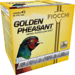 Fiocchi Golden Pheasant 28GA Shotgun Shells 2.75" #5 - 25 Count 762344703893