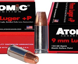 ATOMIC 9MM LUGER +P 124GR JHP Ammunition - 20 Rounds per Box (10 Boxes per Case)**

** 858767004546