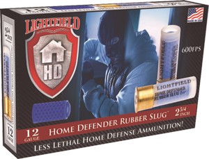Lightfield 12GA 2.75" Rubber Slug Ammo - 5 Rounds, 10 Boxes 784268448896