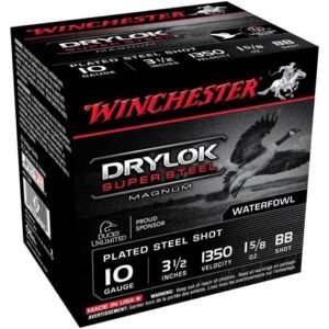Winchester Drylok 10GA 3.5" BB 1-5/8oz 1350FPS 25rd Box 020892107083