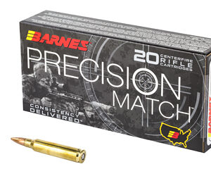 Barnes Precision Match 5.56 NATO 69gr Rifle Ammo - 20 Rounds