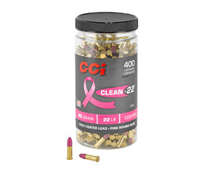Per Round – CCI Clean-22 Pink High Velocity .22 LR Ammunition - 40 Grain, 400 Rounds**

** 604544652314