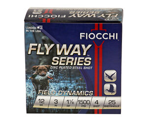 Fiocchi 12GA #4 Flyway Steel Shotgun Shells - 250 Count 762344702209