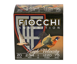 FIOCCHI 20GA #7.5 HV LD HUNT 25/250 762344700977
