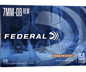 Federal Power-Shok 7mm-08 150gr Soft Point Ammo - 20 Rounds 029465091569