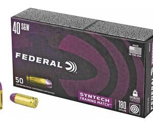 ** Federal Syntech Training Match .40 SW 180 Grain Total Synthetic Jacket (TSJ) - 50 Rounds

** 604544650051