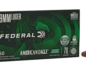 ** Federal BallistiClean 9mm 70 Grain Lead-Free Ammo - 50 Round Box

** 604544656565