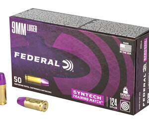 ** Federal AE 9MM 124GR Syntech Training Match Ammunition - 50 Rounds

** 604544650075