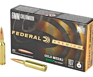 Federal Gold Medal 6mm Creedmoor 107 Grain Soft Point - 20 Rounds 604544647792