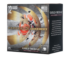 Federal Gold Medal Paper 12GA 2.75" #8 Shotgun Shells - 25 Pack 604544692112