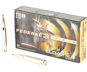 Federal Premium 270 Win 145gr ELD-X Rifle Ammo 20/Box 604544689815