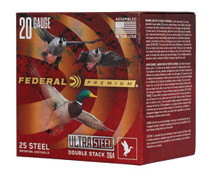 ** Federal Premium Ultra Steel 20GA 3" 1oz #2 Shot Shells Rounds for Waterfowl Hunting ** 604544698886