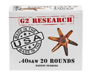 ** G2R Civic Duty 40 S&W 122 Grain Self-Defense Ammunition - 20 Rounds per Box

** 851412006209