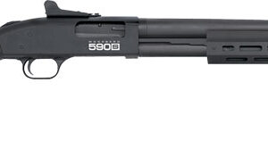 Mossberg 590S 12 Gauge Pump-Action Shotgun with 20" Barrel, 9-Round Capacity, M-LOK, Blued/Synthetic 015813516020