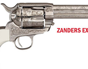 Cimarron Bat Masterson .357 Mag Handgun - 5.5" Engraved Nickel Finish 844234240081