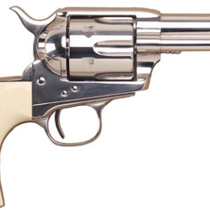 Cimarron Doc Holliday .45 LC Full Size Handgun - 3.5" Stainless Steel with Tru-Ivory Grips 844234130085