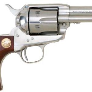 Cimarron Thunderer .38 SPL/.357 Revolver - 3.5" Stainless Steel with Walnut Birdshead Grip 814230010391