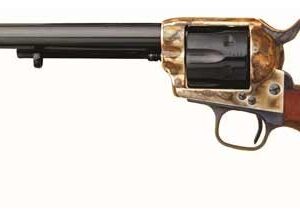 Cimarron U.S. Cavalry .45 LC Handgun - 7.5" Case Colored & Blued with Walnut Grip 844234101702