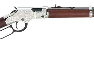 HENRY SILVER EAGLE 22WMR - 20.5" OCTAGON WALNUT ENGRAVED