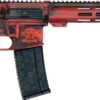 GLFA AR15 BATTLEWORN 223 WYLDE - 16" NIT BBL LIPSTICK RED