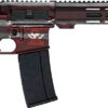 GLFA AR15 Battleworn .223 Wylde Rifle - 16" Nitride Barrel, American Flag Design 638457789393