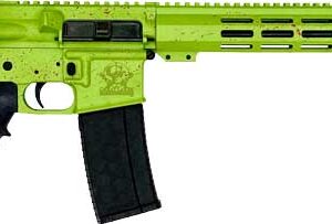 GLFA AR15 Splatters .223 Wylde Rifle - 16" Nitride Barrel, Zombie Green 638457791501