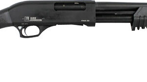 Iver Johnson 20GA Pump Action Shotgun - 3" Chamber, 18" Cylinder, Blued Synthetic 737278253448