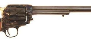 Cimarron Wyatt Earp .45LC Single Action Revolver - 10" Case Colored Barrel, Walnut Grip with Shield 844234127061