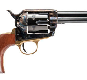 Cimarron Pistolero .38 SPL/.357 4.75" Blued Finish with Brass Walnut Grip 844234129942