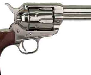 Cimarron Pistolero .38 SPL/.357 Magnum - 4.75" Nickel Finish with Walnut Grips 844234129959
