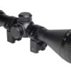 Hatsan optima 3-12x50 ao - airgun scope w/rings & caps