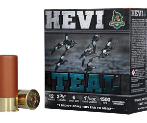 HEVI-TEAL 12GA 2.75" Shotgun Shells - #6 Pellets (Box of 25 Rounds)** ** 816383612262