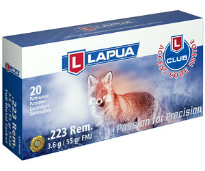 Lapua .223 Remington 55 Grain Full Metal Jacket - 20 Rounds 6418267103657