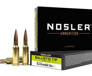 Nosler 6.5 Grendel 120 Grain Ballistic Tip Ammo - 20 Rounds 054041610230