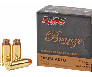 ** PMC Bronze 10mm 170 Grain Jacketed Hollow Point - 25 Rounds Per Box

** 741569200011