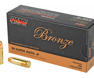 ** PMC Bronze .38 Super +P 130 Grain Full Metal Jacket - 50 Rounds

** 741569070126