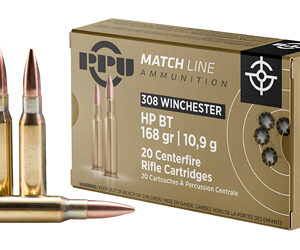 PPU .308 Winchester Match Grade 168GR HPBT - 20 Rounds 8605003814894