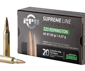 PPU Supreme .223 Remington 69 Grain HPBT - 20 Rounds 8605003821106