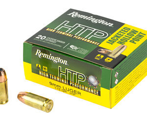 ** Remington 9MM Luger 115GR Jacketed Hollow Point (JHP) – 20 Rounds per Box

** 047700496306