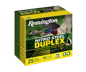 ** Remington Nitro Steel Duplex 12GA 3" Shotgun Shells - #2 & #6 Steel Shot for Superior Waterfowl Hunting ** 047700266435