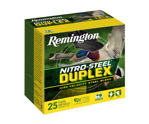** Remington Nitro Steel Duplex 12GA 3" Shotgun Shells - BB & #4 Shot ** 047700266459