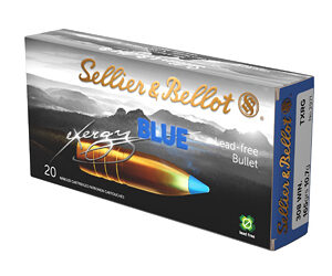 S&B Exergy Blue .308 Win 165 Grain Ammunition - 20 Rounds per Box 754908512904