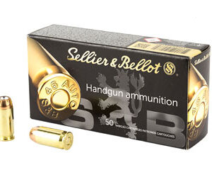 ** S&B .45 ACP 230 Grain Jacketed Hollow Point Ammo - 50 Rounds (Boxed) or 1000 Rounds (Bulk)

** 754908500772
