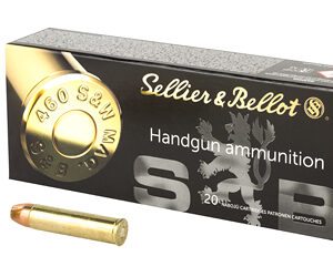 S&B 460 SW 255GR JHP Handgun Ammo - 20 Rounds 754908501045